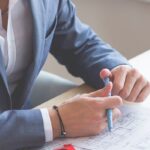 man wearing blue blazer on business meeting picjumbo com 1